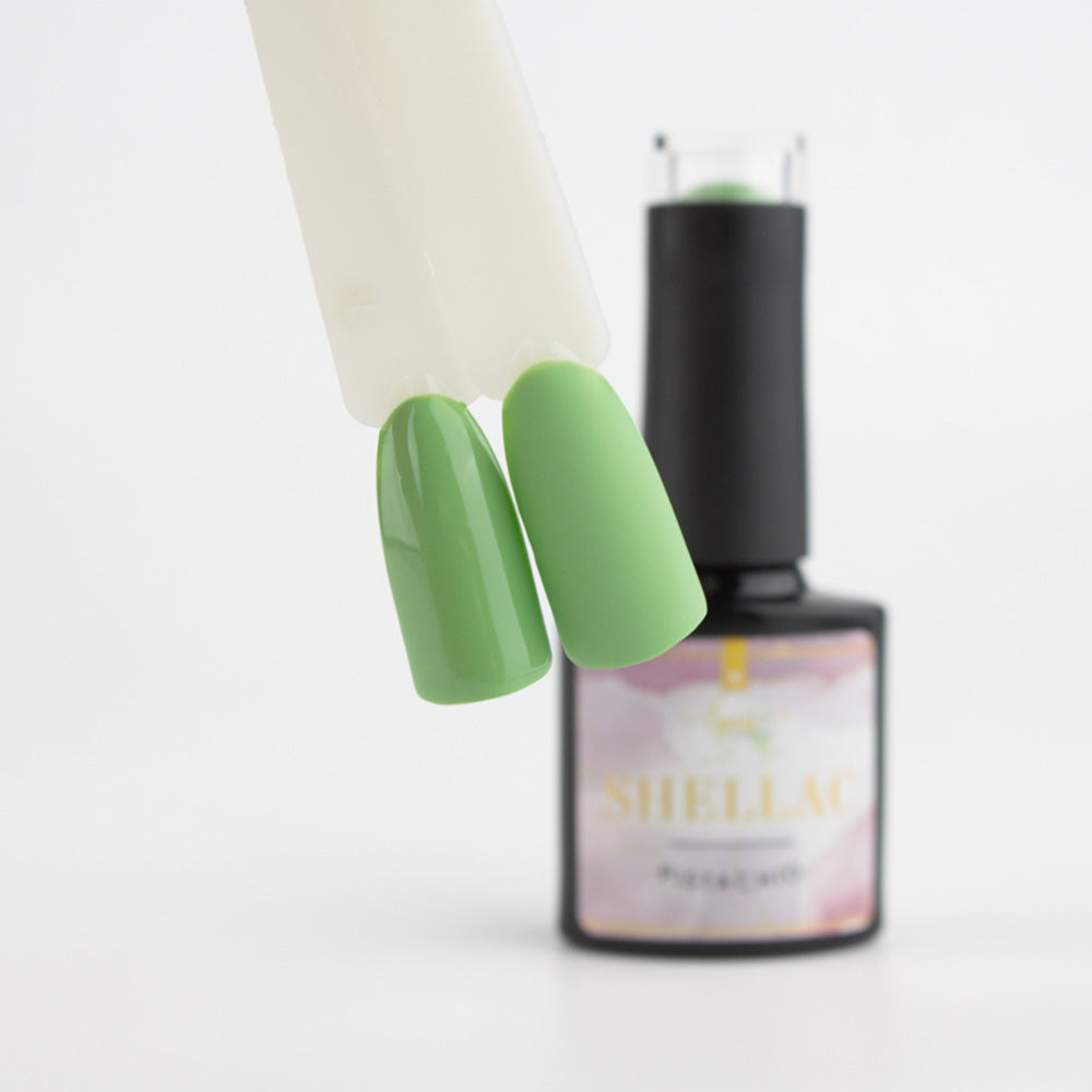 Shellac · Pistachio 7,3ml für Nageldesign Nägel & Nagelstudios Shellac · Pistachio 7,3ml, gel polish, gellack, grün, hell grün, nail polish, uv lack für Nägel im Nageldesign & Nagelstudios