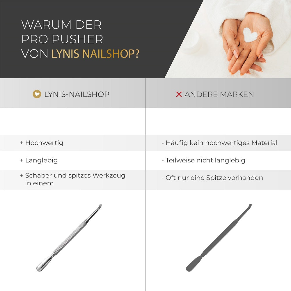 Pro Pusher Nagelhautschieber Rose für Nageldesign Nägel & Nagelstudios Pro Pusher Nagelhautschieber Rose, entferner, Nagelhaut, rosenholzstäbchen, schieber für Nägel im Nageldesign & Nagelstudios