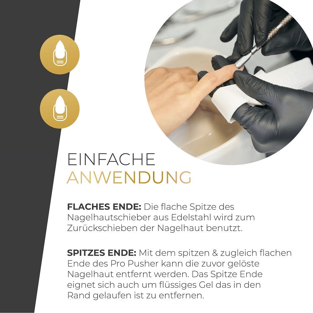 Pro Pusher Nagelhautschieber Rose für Nageldesign Nägel & Nagelstudios Pro Pusher Nagelhautschieber Rose, entferner, Nagelhaut, rosenholzstäbchen, schieber für Nägel im Nageldesign & Nagelstudios