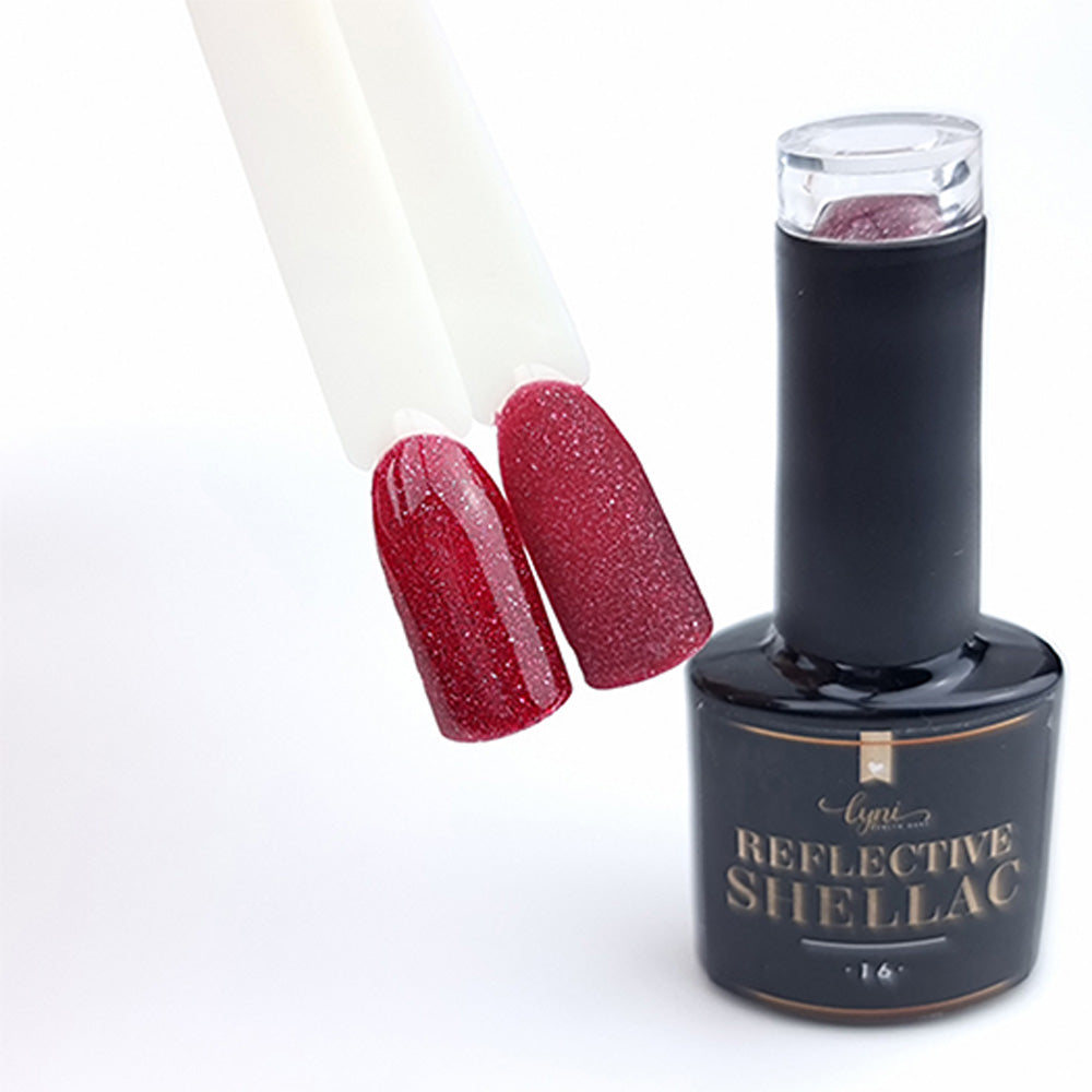 Shellac · Reflective 16 · 7.3ml für Nageldesign Nägel & Nagelstudios Shellac · Reflective 16 · 7.3ml, disco, effekt Shellac, fuchsia, funkeln, gellack, gelpolish, glitter, glitzer, glitzer lacke, leuchtende farben, pink, reflektierend für Nägel im Nageldesign & Nagelstudios