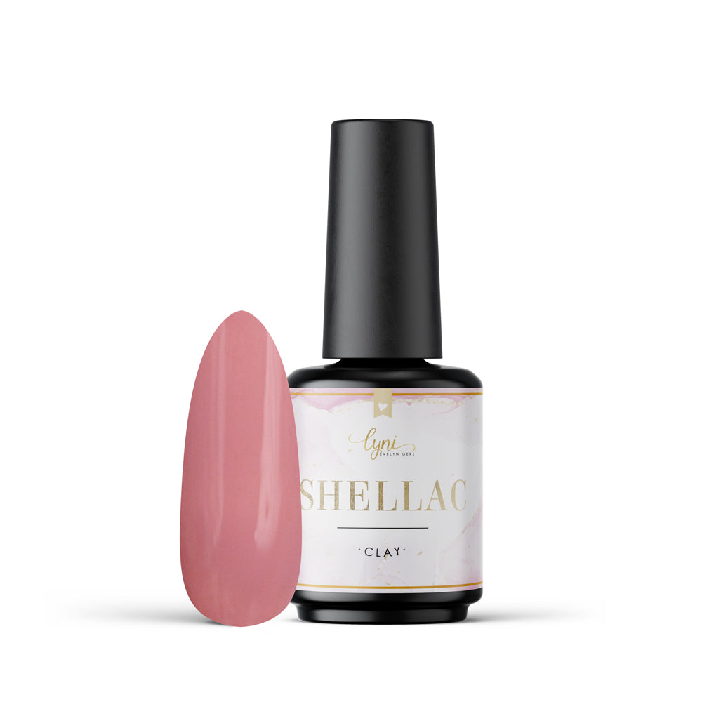 Shellac · Clay 7,3ml für Nageldesign Nägel & Nagelstudios Shellac · Clay 7,3ml, braun, gel polish, gellack, nail polish, nude, rosa, uv lack für Nägel im Nageldesign & Nagelstudios