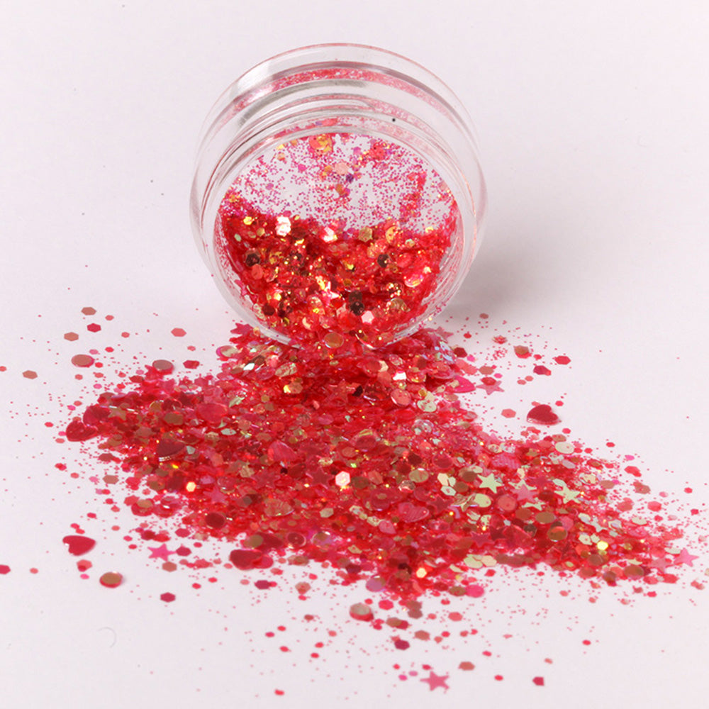 Sweet Heart · Red - Glitter für Nageldesign Nägel & Nagelstudios Sweet Heart · Red - Glitter, coral, farbliches Glitzer, glimmer, glitter für Nägel im Nageldesign & Nagelstudios