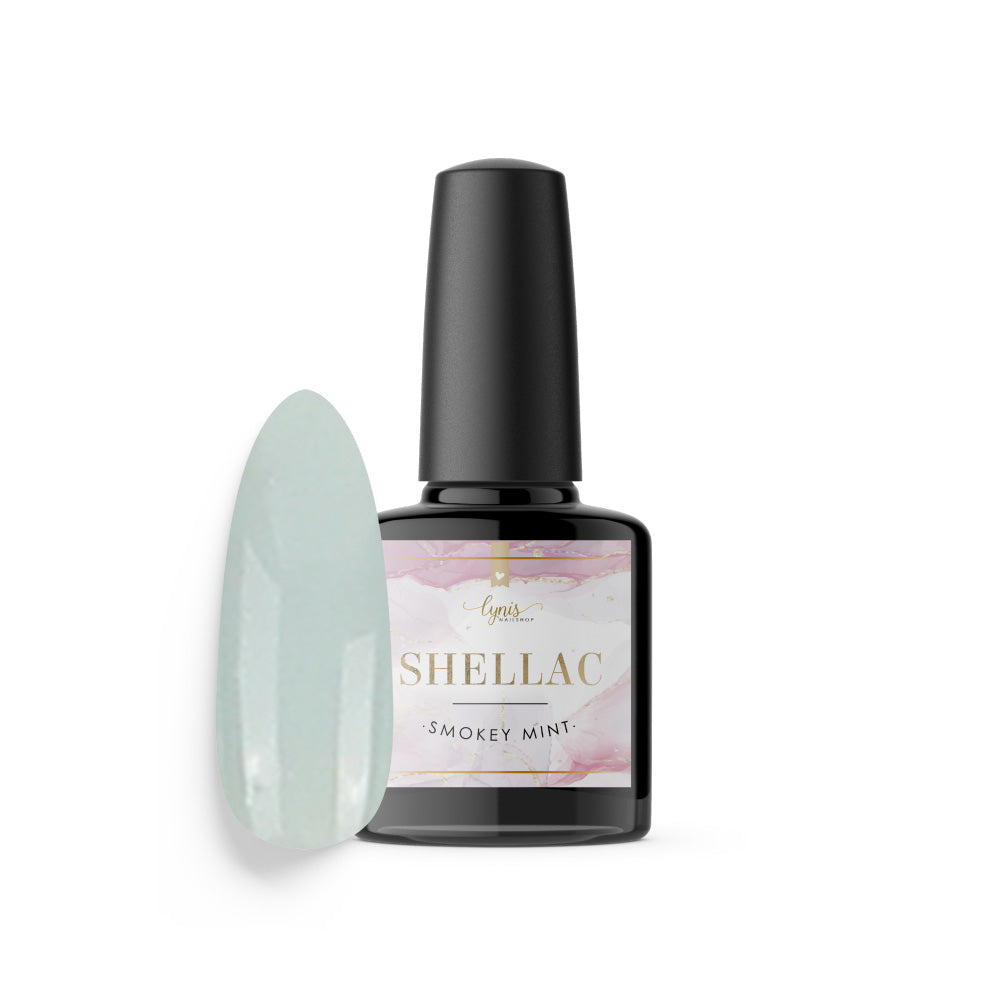 Shellac · Smokey Mint 7,3ml für Nageldesign Nägel & Nagelstudios Shellac · Smokey Mint 7,3ml, gel polish, gellack, hell grün, nail polish, uv lack für Nägel im Nageldesign & Nagelstudios