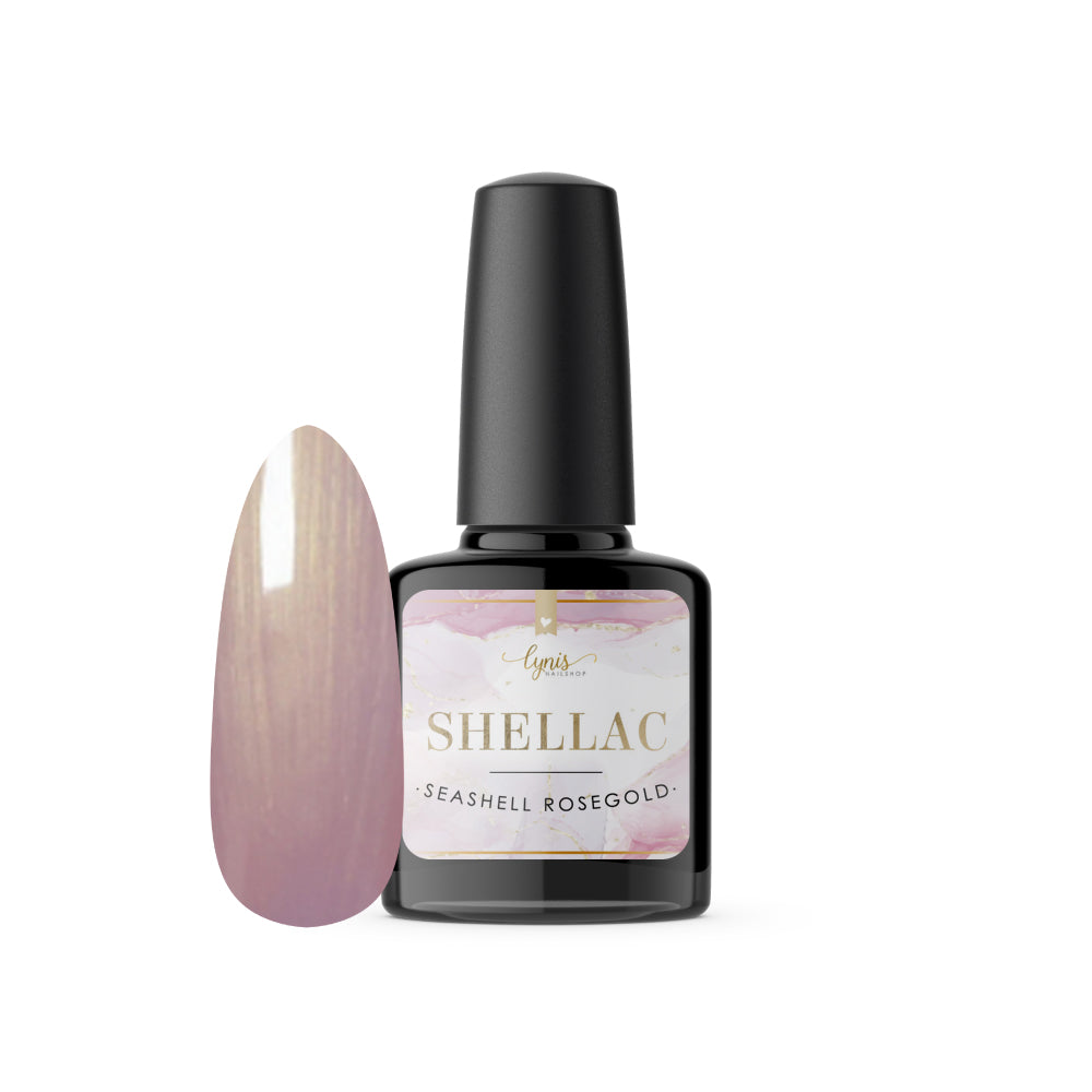 Shellac · Seashell Rosegold 7,3ml für Nageldesign Nägel & Nagelstudios Shellac · Seashell Rosegold 7,3ml, Effekt Lack, gel polish, Gellack, Magnet Lack, nail polish, uv lack für Nägel im Nageldesign & Nagelstudios