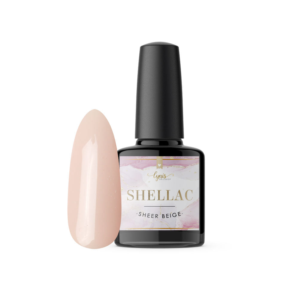 Shellac · Sheer Beige 7,3ml für Nageldesign Nägel & Nagelstudios Shellac · Sheer Beige 7,3ml, Beige, gel polish, gellack, nail polish, Nude, Rosa, uv lack für Nägel im Nageldesign & Nagelstudios