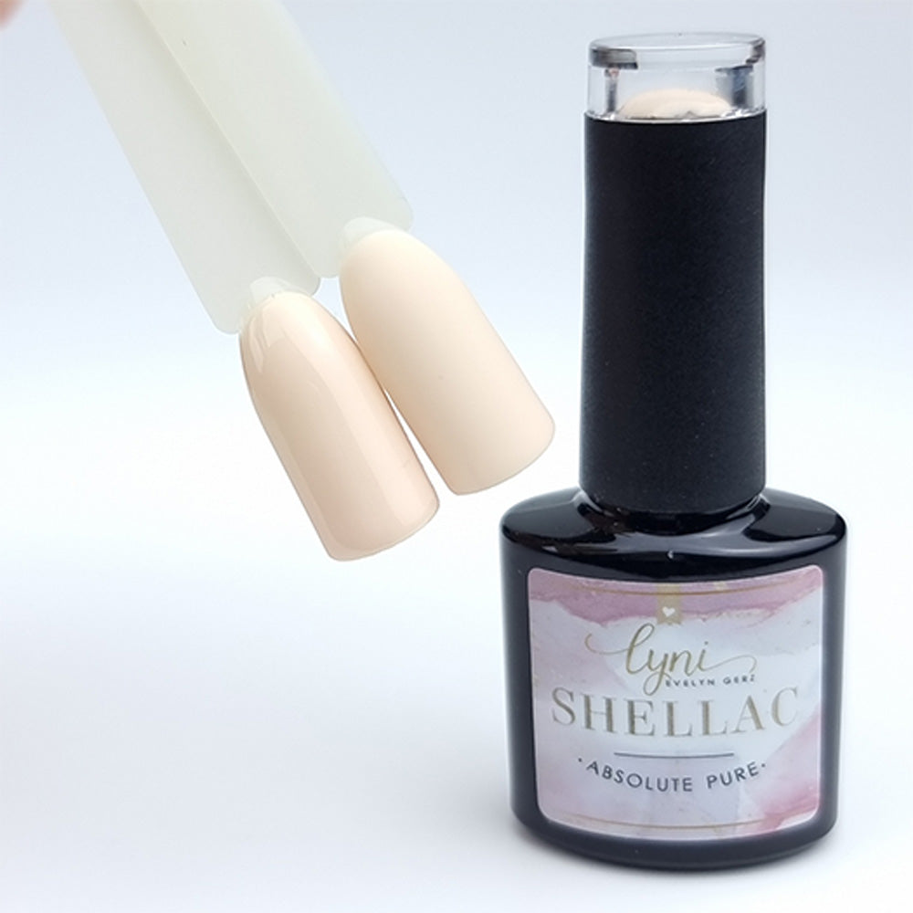Shellac · Absolute Pure 7,3ml für Nageldesign Nägel & Nagelstudios Shellac · Absolute Pure 7,3ml, Beige, gel polish, gellack, nail polish, Nude, Rosa, uv lack für Nägel im Nageldesign & Nagelstudios
