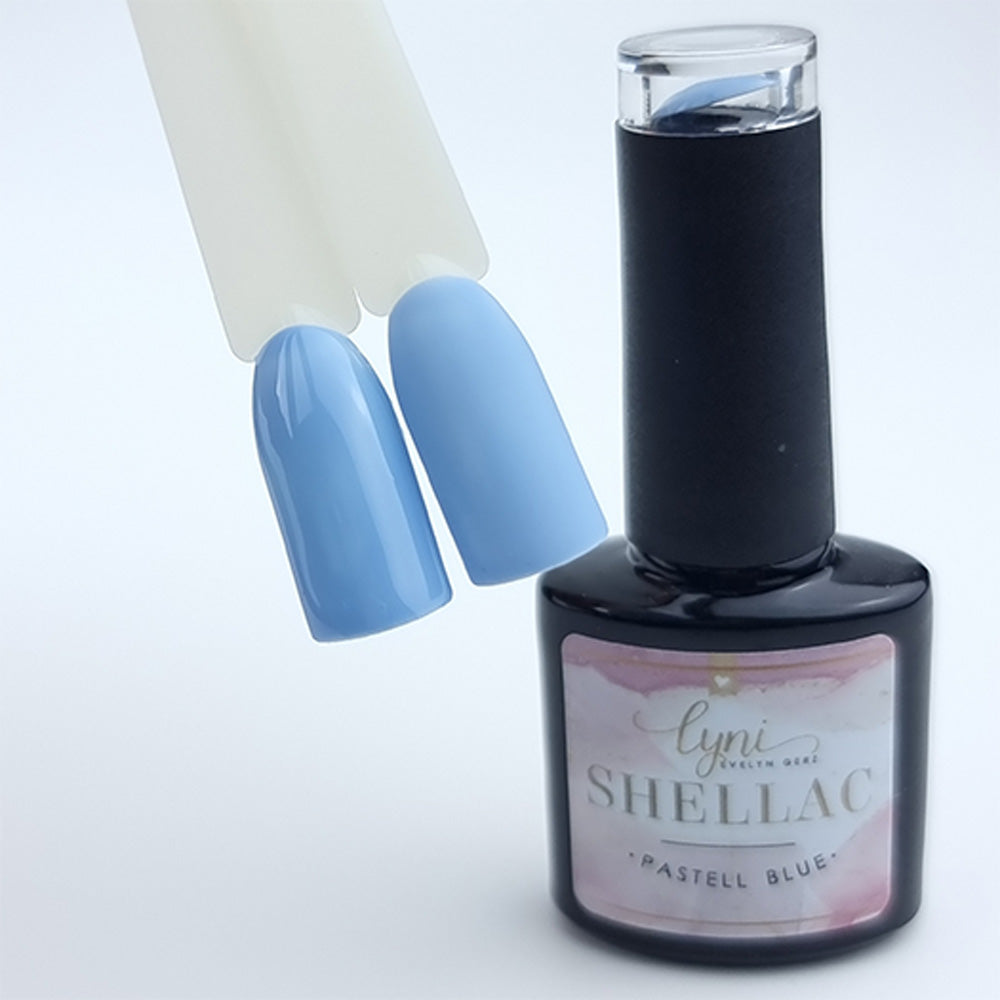 Shellac · Pastell Blue 7,3ml für Nageldesign Nägel & Nagelstudios Shellac · Pastell Blue 7,3ml, blau, gel polish, gellack, nail polish, uv lack für Nägel im Nageldesign & Nagelstudios