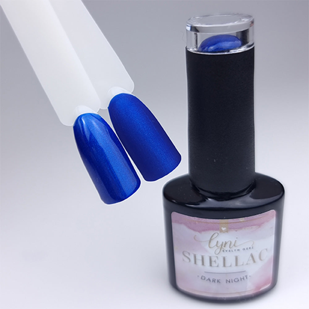 Shellac · Dark Night 7,3ml für Nageldesign Nägel & Nagelstudios Shellac · Dark Night 7,3ml, blau, gel polish, gellack, nail polish, schimmer, uv lack für Nägel im Nageldesign & Nagelstudios