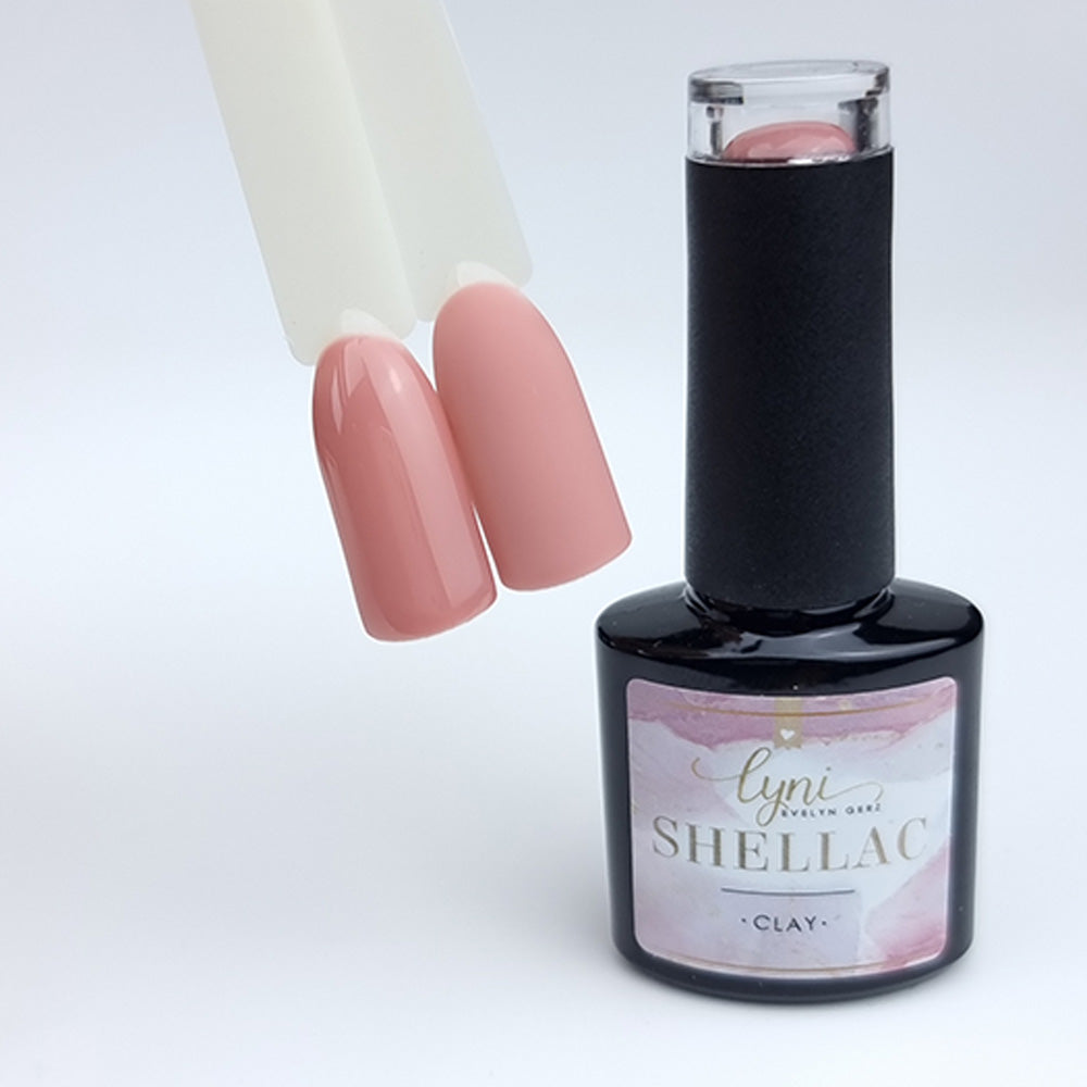 Shellac · Clay 7,3ml für Nageldesign Nägel & Nagelstudios Shellac · Clay 7,3ml, braun, gel polish, gellack, nail polish, nude, rosa, uv lack für Nägel im Nageldesign & Nagelstudios