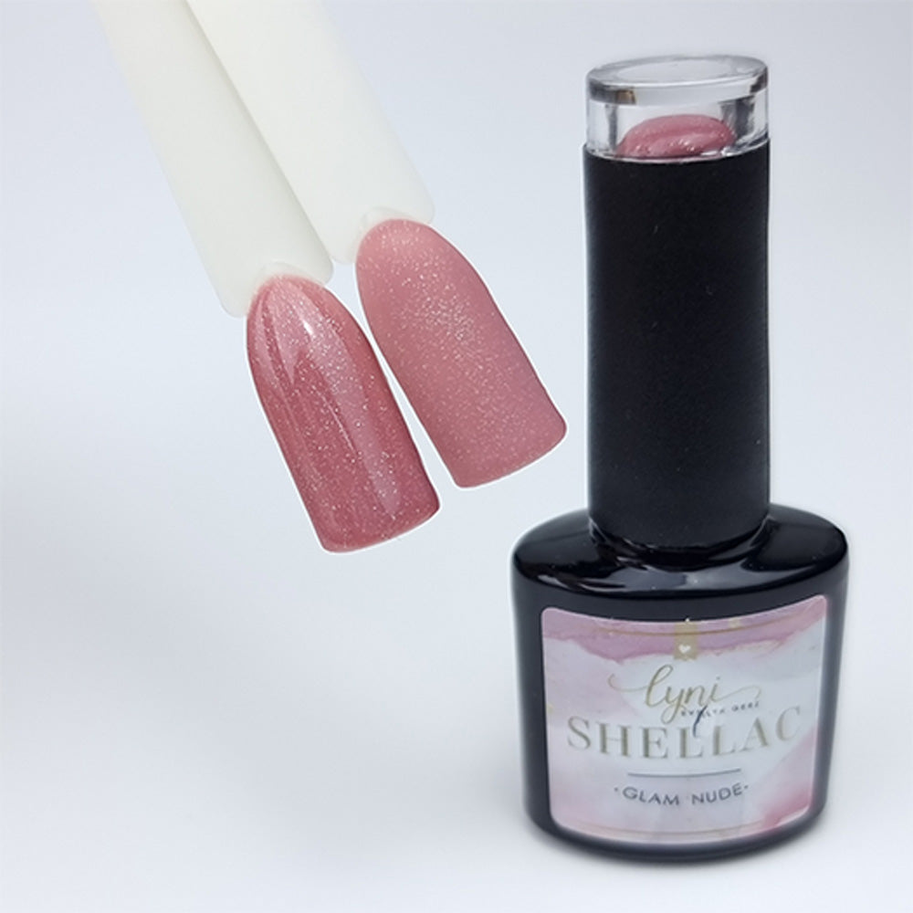 Shellac · Glam Nude 7,3ml für Nageldesign Nägel & Nagelstudios Shellac · Glam Nude 7,3ml, gel polish, gellack, glimmer, glitter, glitzer, nail polish, nude braun, rot, uv lack für Nägel im Nageldesign & Nagelstudios
