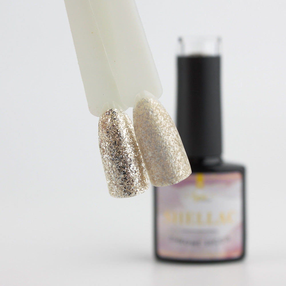 Shellac · Chrome Secco 7,3ml für Nageldesign Nägel & Nagelstudios Shellac · Chrome Secco 7,3ml, effekt Shellac, funkeln, gellack, gelpolish, glitter, glitzer, glitzer lacke, gold für Nägel im Nageldesign & Nagelstudios
