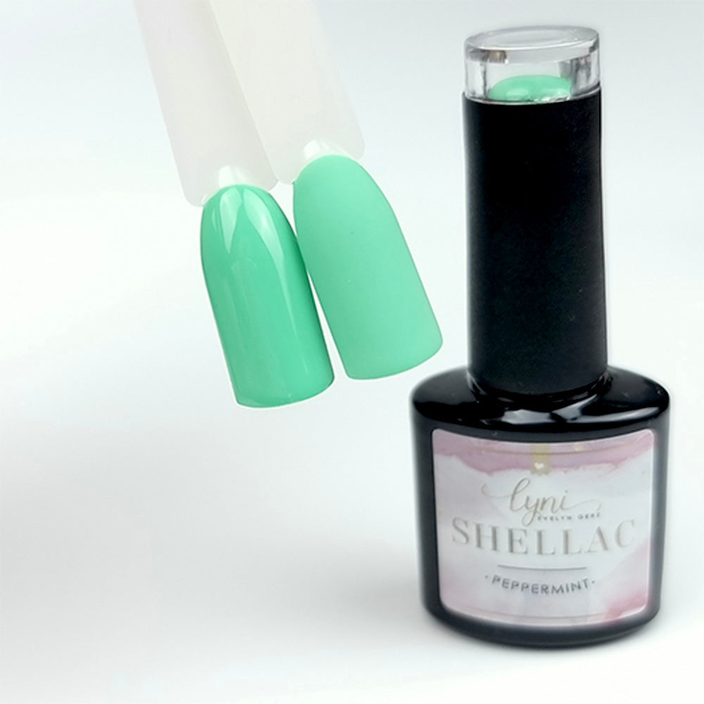 Shellac · Peppermint 7,3ml für Nageldesign Nägel & Nagelstudios Shellac · Peppermint 7,3ml, gel polish, gellack, grün, nail polish, uv lack für Nägel im Nageldesign & Nagelstudios