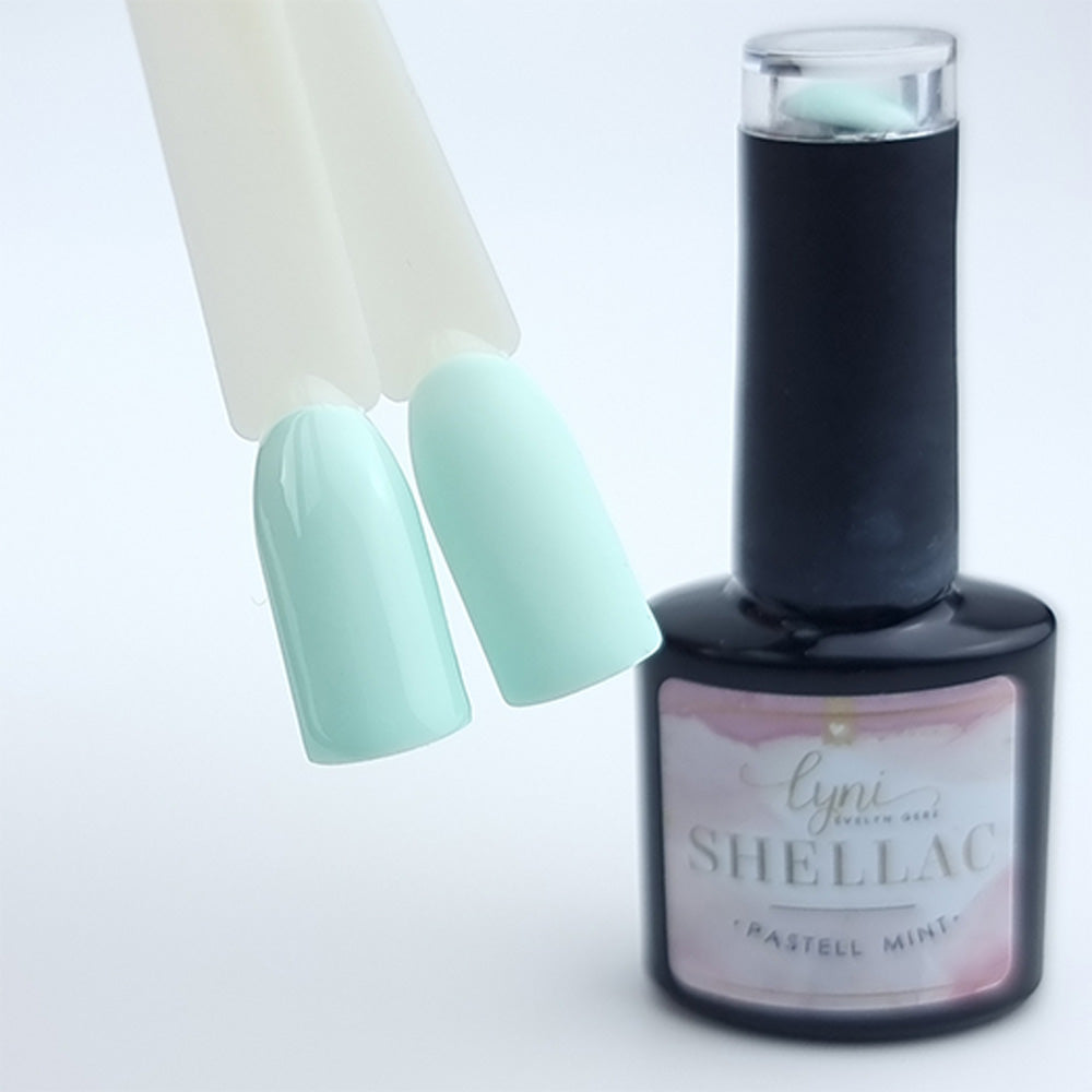 Shellac · Pastell Mint 7,3ml für Nageldesign Nägel & Nagelstudios Shellac · Pastell Mint 7,3ml, gel polish, gellack, mint, nail polish, uv lack für Nägel im Nageldesign & Nagelstudios