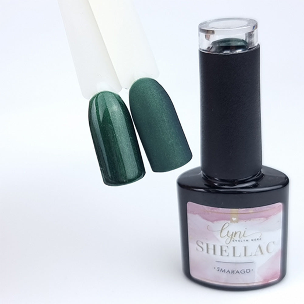 Shellac · Smaragd 7,3ml für Nageldesign Nägel & Nagelstudios Shellac · Smaragd 7,3ml, gel polish, gellack, grün, nail polish, schimmer, uv lack für Nägel im Nageldesign & Nagelstudios