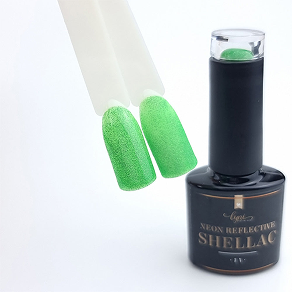 Shellac · Neon Reflective 11 · 7,3ml für Nageldesign Nägel & Nagelstudios Shellac · Neon Reflective 11 · 7,3ml, bunt, disco, effekt Shellac, funkeln, gellack, gelpolish, glitter, glitzer, glitzer lacke, green, grün, knallig, leuchtende farben, reflektierend für Nägel im Nageldesign & Nagelstudios