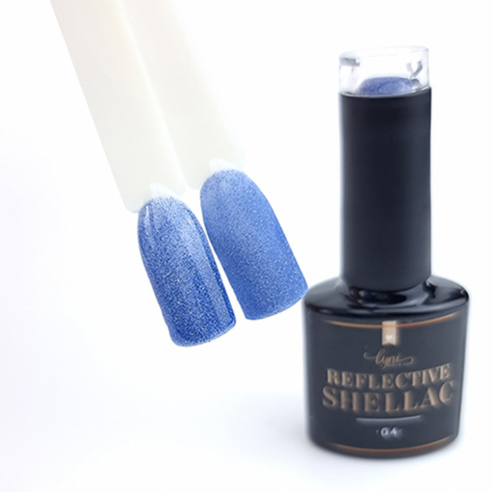 Shellac · Reflective 04 · 7.3ml für Nageldesign Nägel & Nagelstudios Shellac · Reflective 04 · 7.3ml, blau, disco, effekt Shellac, funkeln, gellack, gelpolish, glitter, glitzer, glitzer lacke, leuchtende farben, reflektierend für Nägel im Nageldesign & Nagelstudios