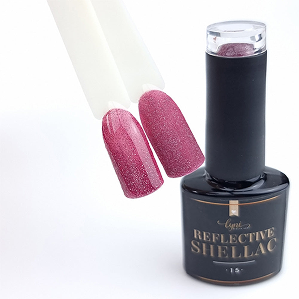 Shellac · Reflective 15 · 7.3ml für Nageldesign Nägel & Nagelstudios Shellac · Reflective 15 · 7.3ml, disco, effekt Shellac, fuchsia, funkeln, gellack, gelpolish, glitter, glitzer, glitzer lacke, leuchtende farben, pink, reflektierend für Nägel im Nageldesign & Nagelstudios