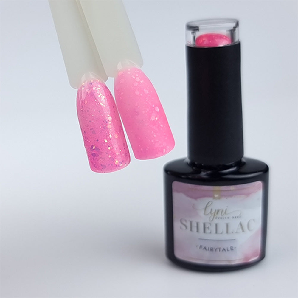 Shellac · Fairytale 7,3ml für Nageldesign Nägel & Nagelstudios Shellac · Fairytale 7,3ml, gel polish, gellack, glimmer, glitter, glitzer, nail polish, pink, rosa, uv lack für Nägel im Nageldesign & Nagelstudios