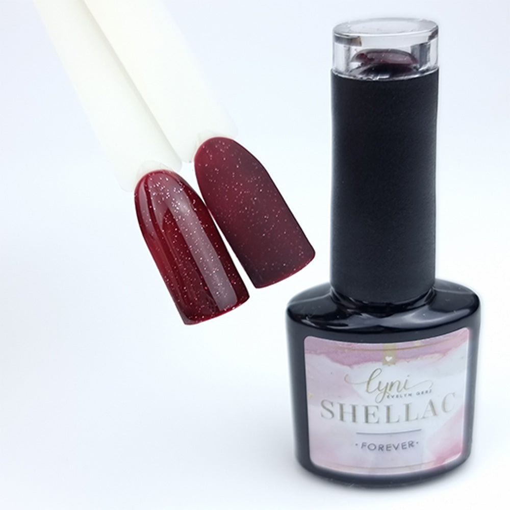 Shellac · Forever 7,3ml für Nageldesign Nägel & Nagelstudios Shellac · Forever 7,3ml, gel polish, gellack, glimmer, glitter, glitzer, nail polish, rot, uv lack für Nägel im Nageldesign & Nagelstudios
