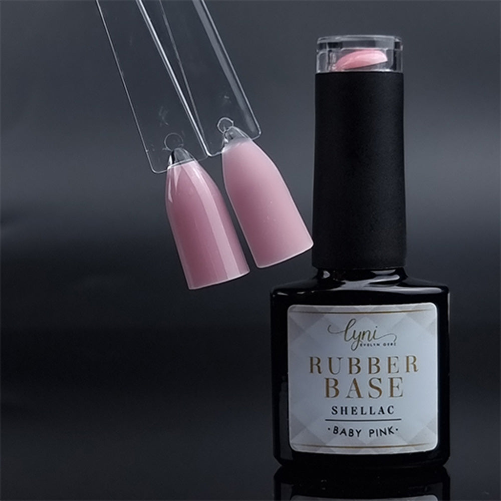 Shellac · Rubber Base · Baby Pink 7,3ml* für Nageldesign Nägel & Nagelstudios Shellac · Rubber Base · Baby Pink 7,3ml*, Base Gel, flexibles Aufbaugel, gel polish, gellack, Grundiergel, Haftgel, make up, nail polish, nude, rosa, uv lack für Nägel im Nageldesign & Nagelstudios