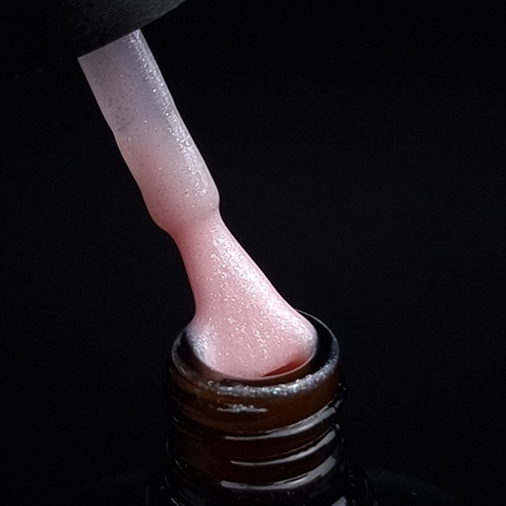 Shellac · Rubber Base · Sparkle Rose 7,3ml* für Nageldesign Nägel & Nagelstudios Shellac · Rubber Base · Sparkle Rose 7,3ml*, Aufbaugel in der Flasche, Aufbaugel Naturnagel, Base Gel, Effekt, flexibles Aufbaugel, flexibles Gel, gel polish, gellack, Glitzer, Grundiergel, Haftgel, nail polish, Pastell, Rosa, Rose, Shellac, uv lack für Nägel im Nageldesign & Nagelstudios