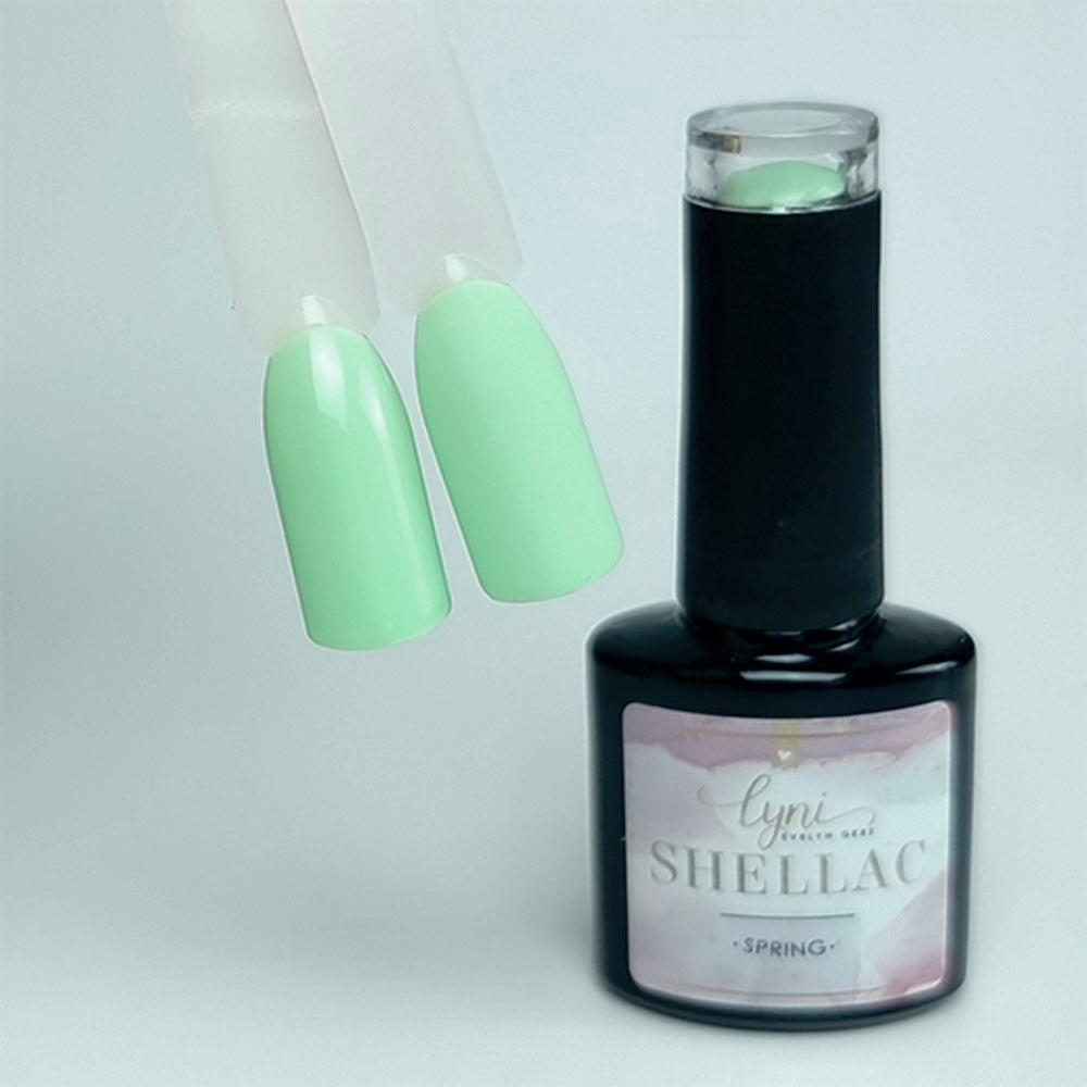Shellac · Spring 7,3ml für Nageldesign Nägel & Nagelstudios Shellac · Spring 7,3ml, gel polish, gellack, grün, nail polish, uv lack für Nägel im Nageldesign & Nagelstudios