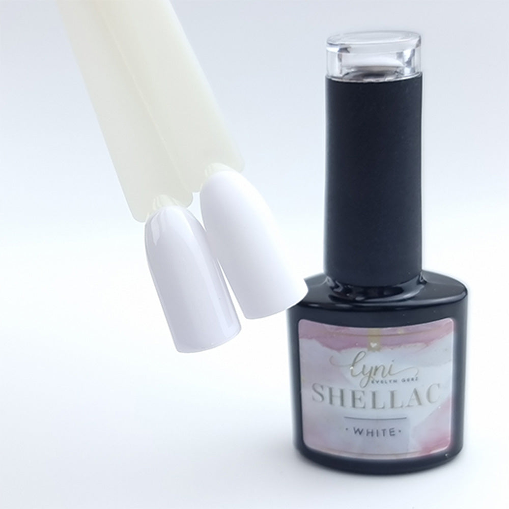 Shellac · White 7,3ml für Nageldesign Nägel & Nagelstudios Shellac · White 7,3ml, gel polish, gellack, nail polish, uv lack, weiß für Nägel im Nageldesign & Nagelstudios