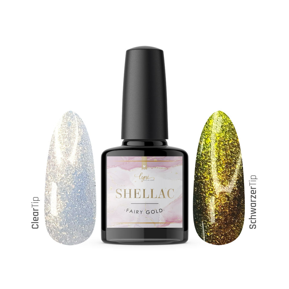 Shellac | Fairy Gold 7,3ml für Nageldesign Nägel & Nagelstudios Shellac | Fairy Gold 7,3ml, gel polish, gellack, nail polish, uv lack für Nägel im Nageldesign & Nagelstudios