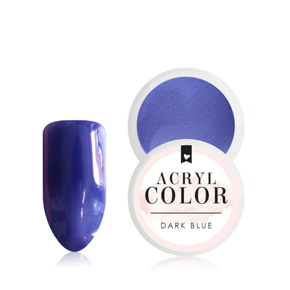 Acryl Color · Dark Blue* für Nageldesign Nägel & Nagelstudios Acryl Color · Dark Blue*, Acryl Farbe, dipgel, Farbpuder, powder, puder, Pulver Gel für Nägel im Nageldesign & Nagelstudios