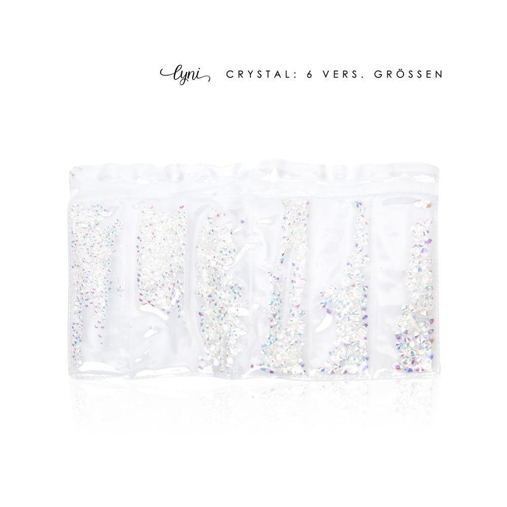 Kristall Tüte · Weiss irisierend für Nageldesign Nägel & Nagelstudios Kristall Tüte · Weiss irisierend, Steinchen, Strasssteine für Nägel im Nageldesign & Nagelstudios