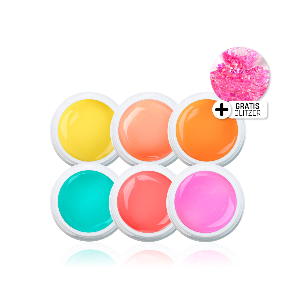 Sommer Farbgel Set 6 Stück* für Nageldesign Nägel & Nagelstudios Sommer Farbgel Set 6 Stück*, für Nägel im Nageldesign & Nagelstudios