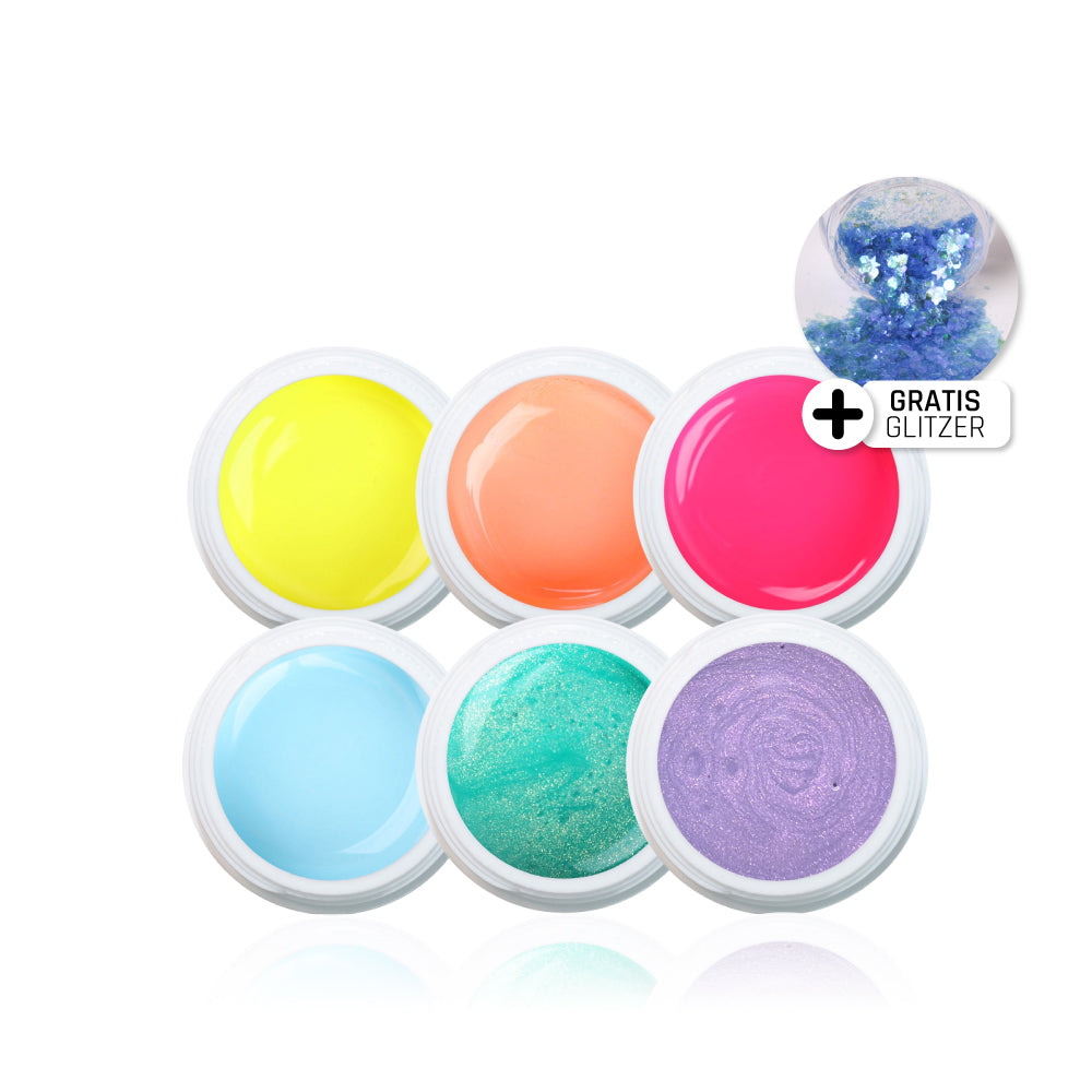 Sommer Farbgel Set Limited Edition* für Nageldesign Nägel & Nagelstudios Sommer Farbgel Set Limited Edition*, color gel, Farbe für Nägel, Gel Farben, Gelnägel Farbe, kit für Nägel im Nageldesign & Nagelstudios