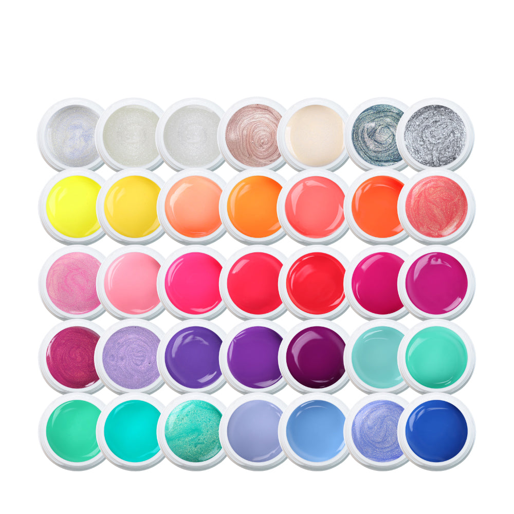 Spring · Summer Farbgel Set 35 Stück* für Nageldesign Nägel & Nagelstudios Spring · Summer Farbgel Set 35 Stück*, color gel, Farbe für Nägel, Gel Farben, Gelnägel Farbe, kit für Nägel im Nageldesign & Nagelstudios