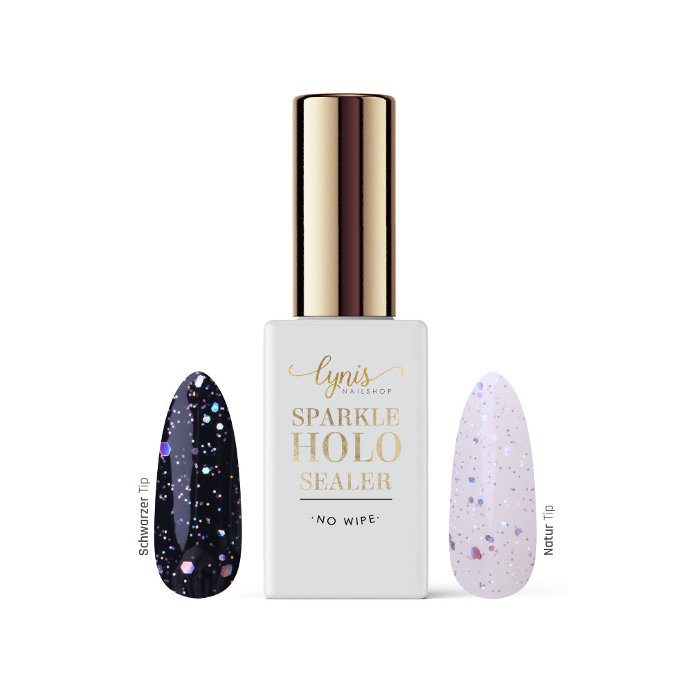 Sparkle Holo Sealer · No Wipe 10ml* für Nageldesign Nägel & Nagelstudios Sparkle Holo Sealer · No Wipe 10ml*, finish, glitter, glitzerpartikel, holo, Holografisch, mattversiegler, partikel, top coat, Versiegler für Nägel im Nageldesign & Nagelstudios