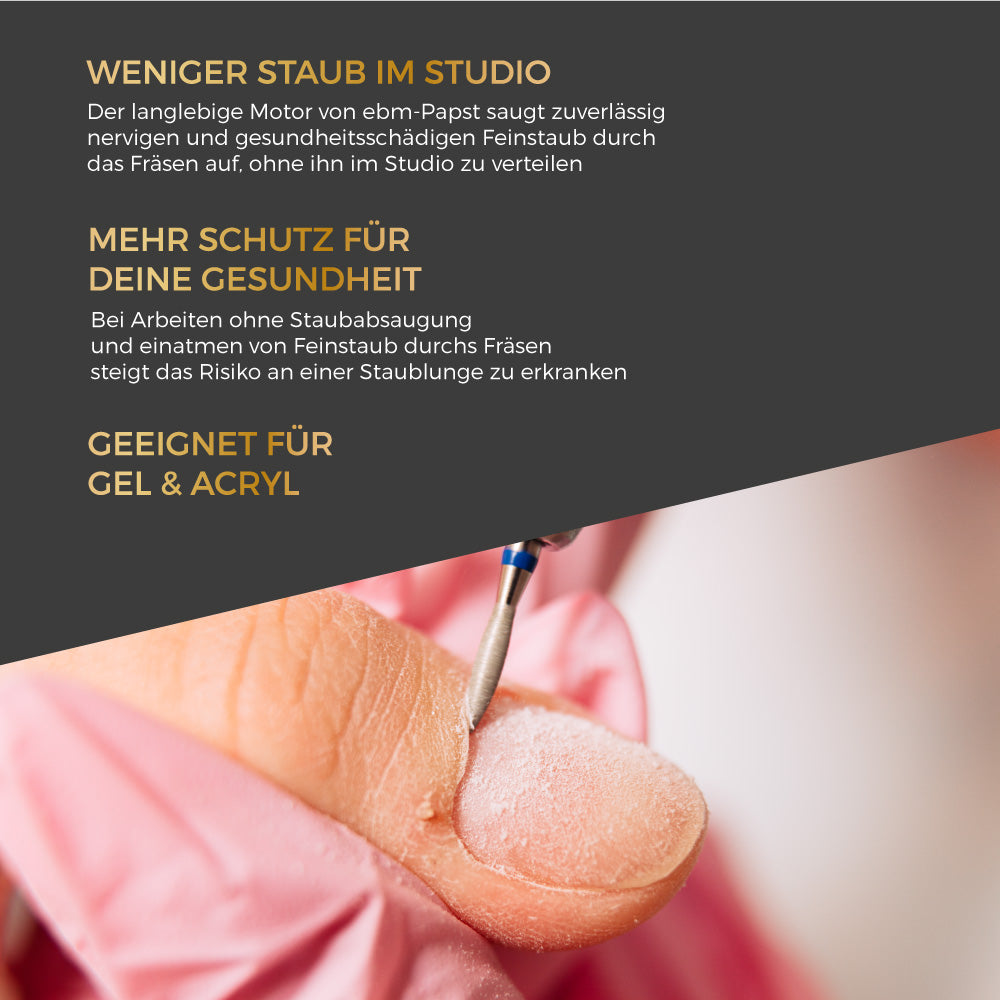 Profi Staubabsaugung für Nagelstudios Taifun II für Nageldesign Nägel & Nagelstudios Profi Staubabsaugung für Nagelstudios Taifun II, absauge, absaugung, feinstaub, nova flair, staubabsaugung, staubsauger, taifun für Nägel im Nageldesign & Nagelstudios