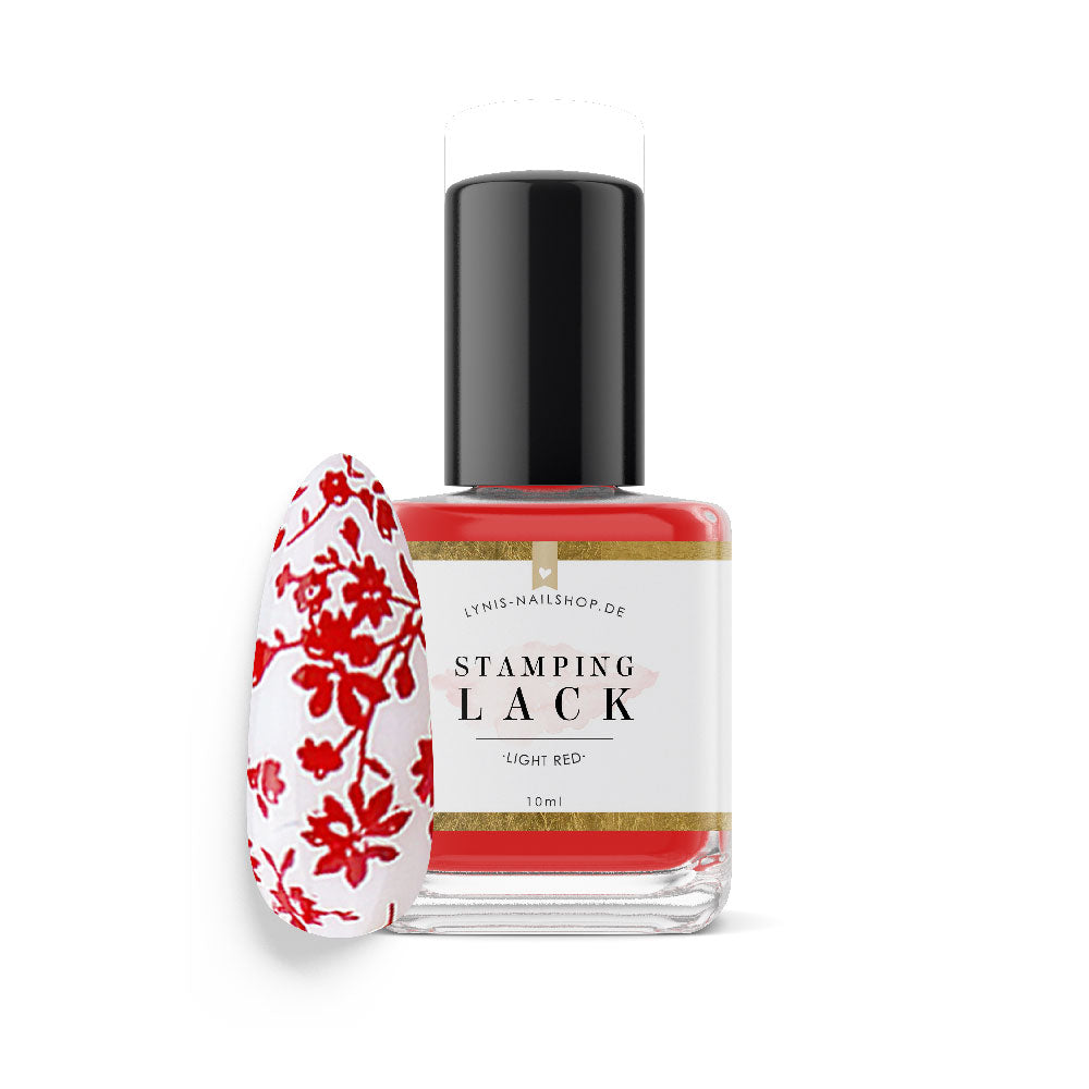 Stampinglack Rot 10ml* für Nageldesign Nägel & Nagelstudios Stampinglack Rot 10ml*, rot, stampen, Stempellack, stempeln für Nägel im Nageldesign & Nagelstudios