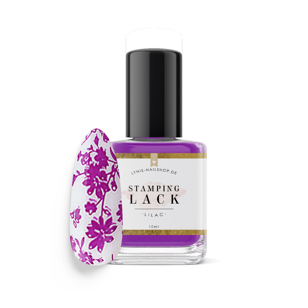 Stampinglack Flieder 10ml* für Nageldesign Nägel & Nagelstudios Stampinglack Flieder 10ml*, lila, stampen, Stempellack, stempeln für Nägel im Nageldesign & Nagelstudios