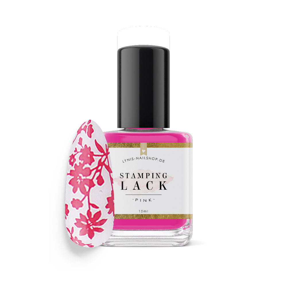 Stampinglack Pink 10ml* für Nageldesign Nägel & Nagelstudios Stampinglack Pink 10ml*, stampen, Stempellack, stempeln für Nägel im Nageldesign & Nagelstudios