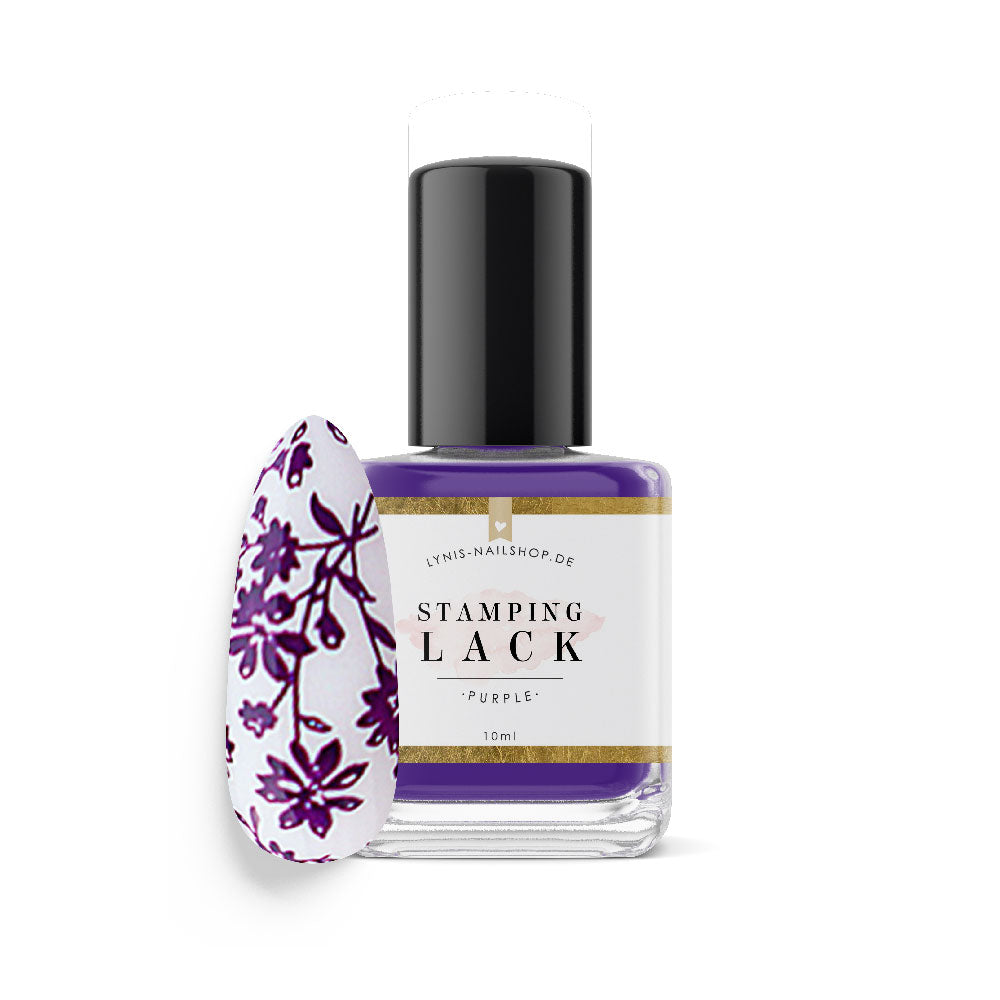 Stampinglack Lila 10ml* für Nageldesign Nägel & Nagelstudios Stampinglack Lila 10ml*, lila, stampen, Stempellack, stempeln für Nägel im Nageldesign & Nagelstudios