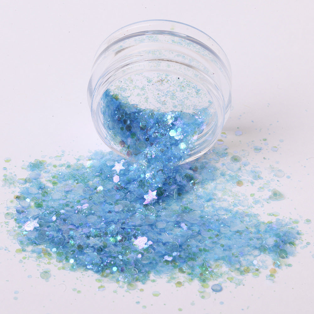 Sweet Heart · Hellblau · Glitter für Nageldesign Nägel & Nagelstudios Sweet Heart · Hellblau · Glitter, farbliches Glitzer, glimmer, glitter für Nägel im Nageldesign & Nagelstudios