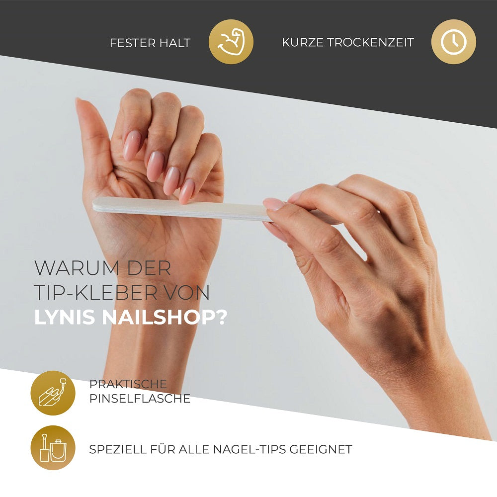 Tipkleber in Pinselflasche 7,5ml für Nageldesign Nägel & Nagelstudios Tipkleber in Pinselflasche 7,5ml, kleber, Muster Tiphalter, Verlängerung, Verlängerungs Tips für Nägel im Nageldesign & Nagelstudios