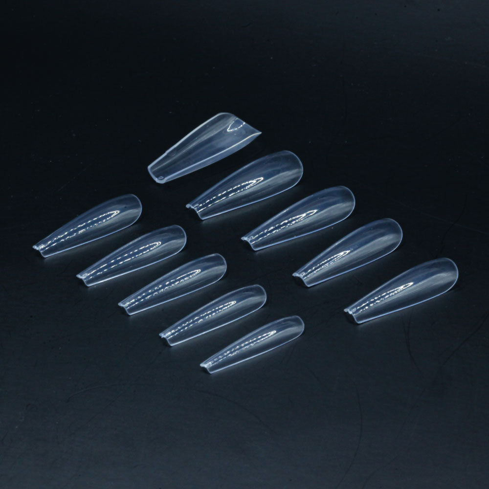 Ballerina Normal · Clear · Press On Tips für Nageldesign Nägel & Nagelstudios Ballerina Normal · Clear · Press On Tips, aufdrück Nägel, click it tips, durchsichtig, klar, press on nails, press on nägel für Nägel im Nageldesign & Nagelstudios