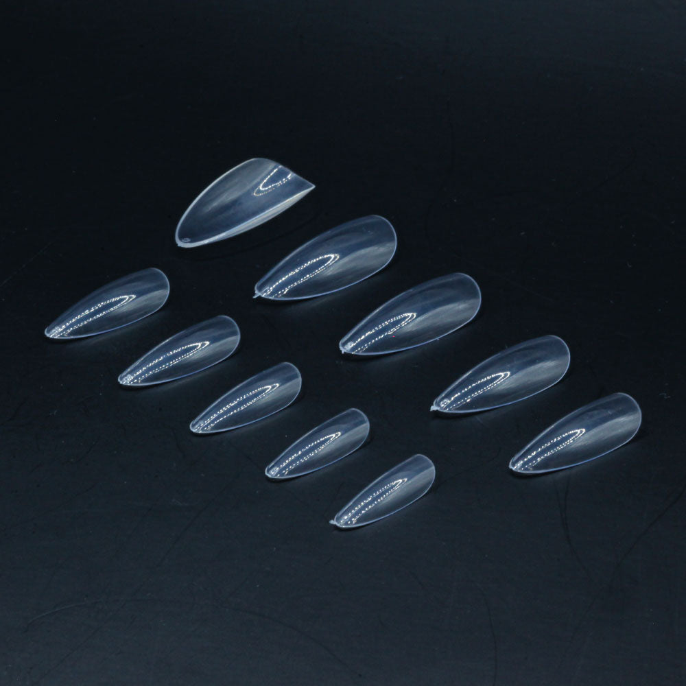 Mandel Normal · Clear · Press On Tips für Nageldesign Nägel & Nagelstudios Mandel Normal · Clear · Press On Tips, almond, aufdrück Nägel, click it tips, durchsichtig, klar, press on nails, press on nägel für Nägel im Nageldesign & Nagelstudios