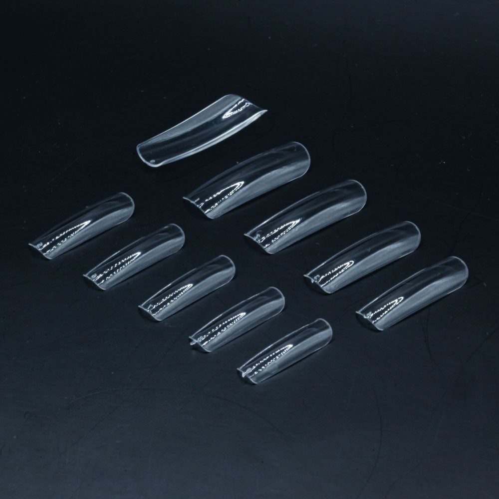 Square Lang · Clear · Press On Tips für Nageldesign Nägel & Nagelstudios Square Lang · Clear · Press On Tips, aufdrück Nägel, click it tips, coffin, durchsichtig, klar, press on nails, press on nägel für Nägel im Nageldesign & Nagelstudios