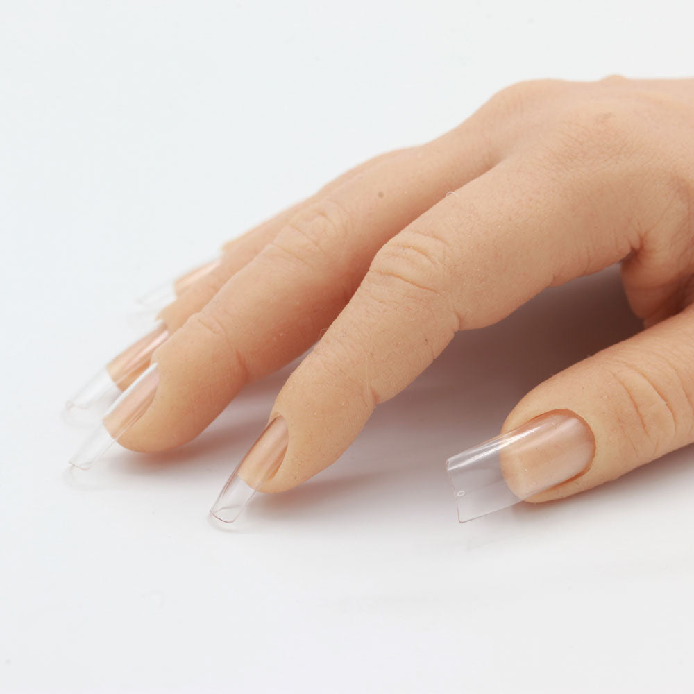 Square Lang · Clear · Press On Tips für Nageldesign Nägel & Nagelstudios Square Lang · Clear · Press On Tips, aufdrück Nägel, click it tips, coffin, durchsichtig, klar, press on nails, press on nägel für Nägel im Nageldesign & Nagelstudios