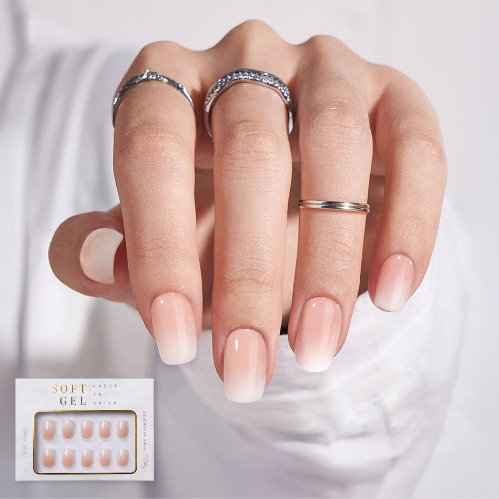 Babyboomer Square · Soft Gel · Press on Nails für Nageldesign Nägel & Nagelstudios Babyboomer Square · Soft Gel · Press on Nails,  für Nägel im Nageldesign & Nagelstudios