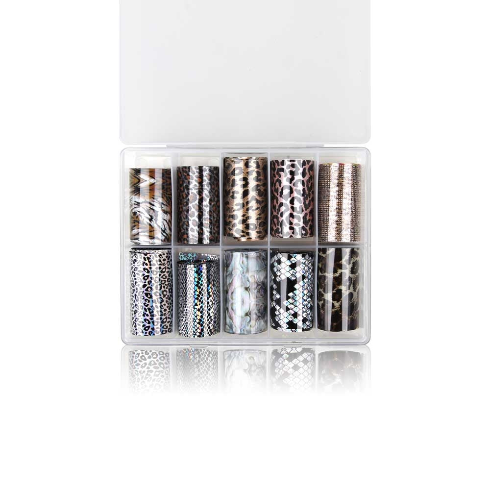 Animal · Nailartbox mit Folien für Nageldesign Nägel & Nagelstudios Animal · Nailartbox mit Folien, Folien Design für Nägel im Nageldesign & Nagelstudios