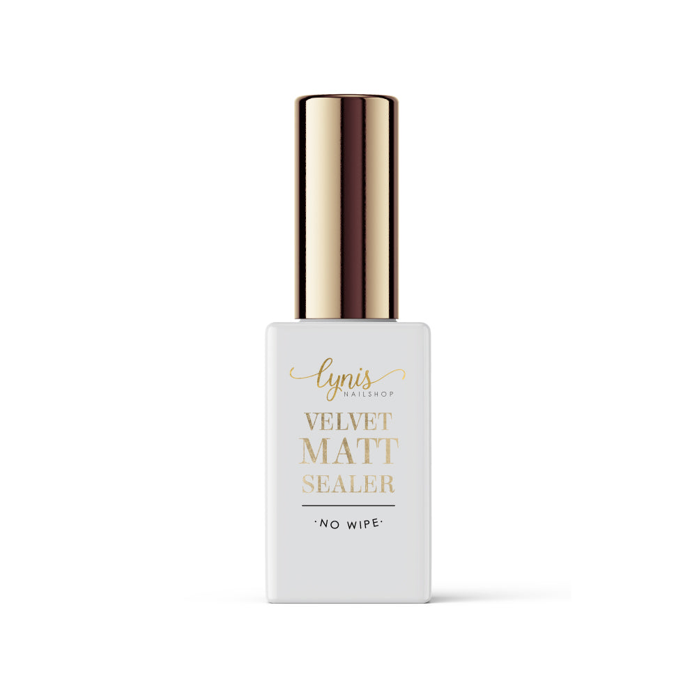 Velvet Matt Sealer · No Wipe · 10ml* für Nageldesign Nägel & Nagelstudios Velvet Matt Sealer · No Wipe · 10ml*, Matt Versiegler, perfektes Matt, Top Coat, Versiegelungsgel, Versiegler für Nägel im Nageldesign & Nagelstudios