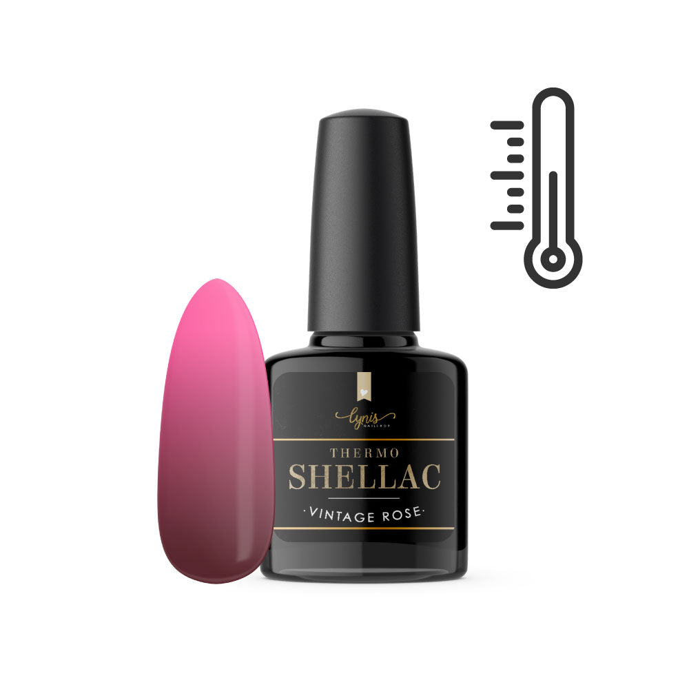 Thermogel Shellac · Vintage Rose 7,3ml für Nageldesign Nägel & Nagelstudios Thermogel Shellac · Vintage Rose 7,3ml, gel polish, gellack, nail polish, uv lack für Nägel im Nageldesign & Nagelstudios
