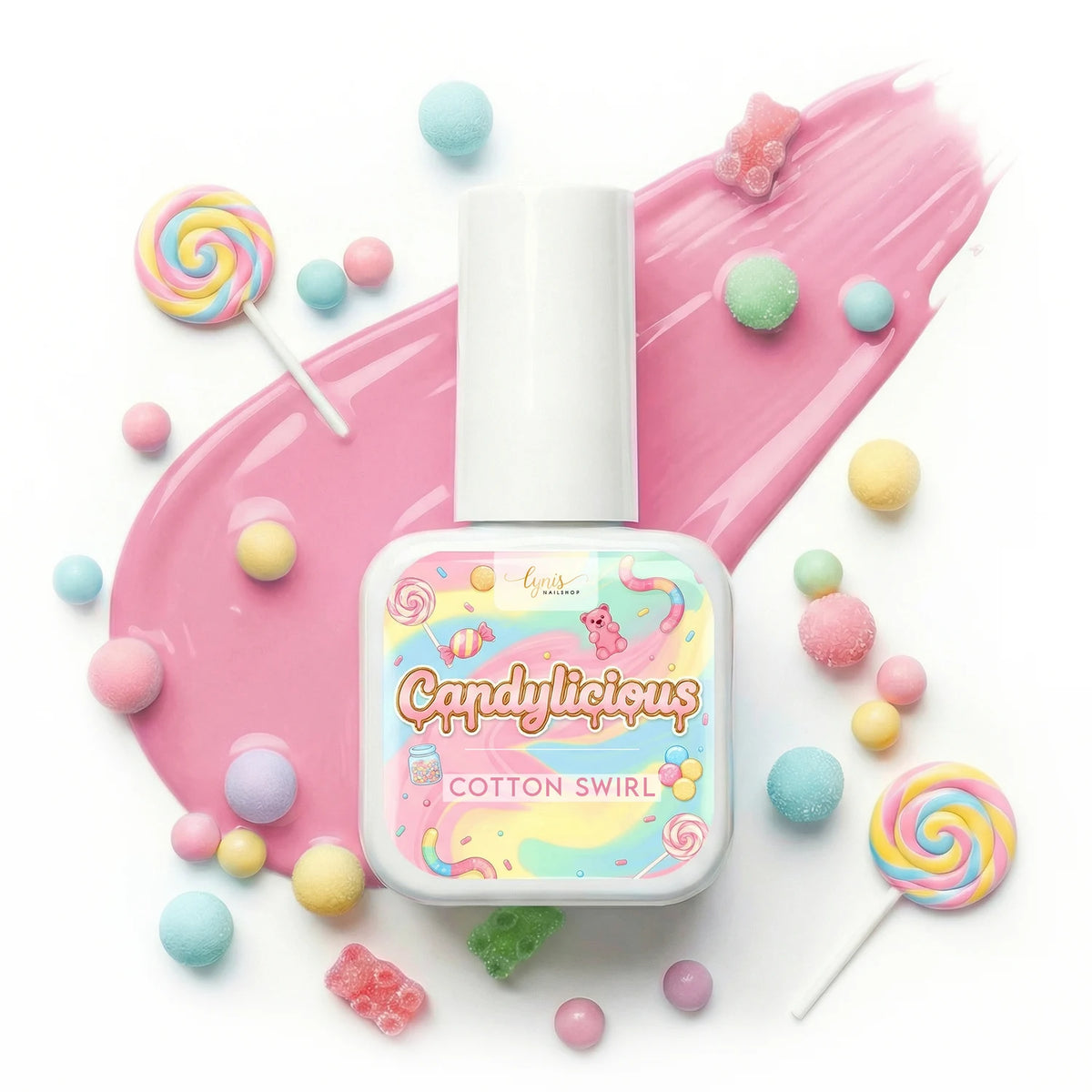 Shellac · Candylicious Cotton Swirl 10ml Shellac · Candylicious Cotton Swirl 10ml